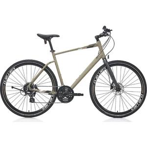 Sportive 324 28 Jant 24 Vites 52 cm Hidrolik Disk Fren Şehir Bisikleti-Mat Haki Yeşil