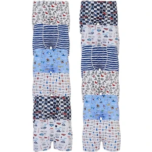 Erkek Çocuk 6'lı Elastan Empirme Boxer - Karışık Renk
