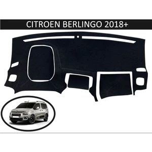 Lee Willson 2018+ Modellerine Uygun Citroen Berlingo Torpido Koruma Halısı Kenar Renk Siyah