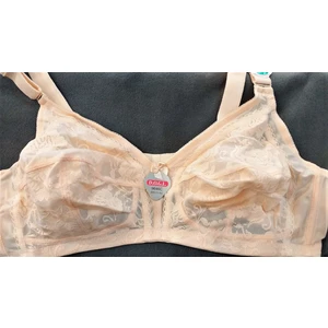 Büyük Beden Dantelli  Toparlayıcı Sütyen 115-120-125-130 Ten