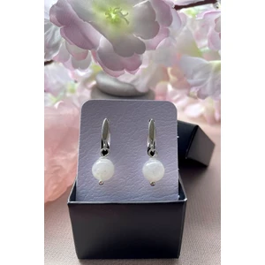 Crazy Takı Tasarım 925 Ayar Gümüşlü Hakiki Aytaşı Küpe