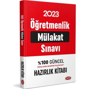 Data Yayınları 2023 Öğretmenlik Mülakat Sınavı Hazırlık Kitabı