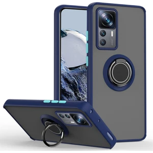 Xiaomi 12T Kılıf Yüzüklü Montreal Standlı + Ekran Koruyucu