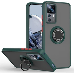 Xiaomi 12T Pro Kılıf Yüzüklü Montreal Standlı + Ekran Koruyucu