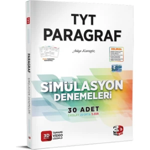 3D Yayınları TYT Paragraf Simülasyon Denemeleri - TYT Deneme