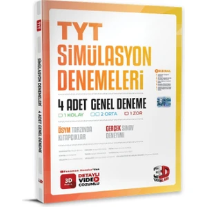 3D Yayınları TYT Simülasyon 4 Genel Deneme - TYT Deneme