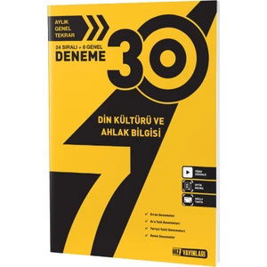 Hız Yayınları 7. Sınıf Din Kültürü 30 Deneme 7 Deneme