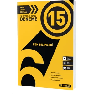 Hız Yayınları 6. Sınıf Fen Bilimleri 15 Deneme 6 Deneme