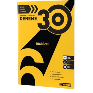 Hız Yayınları 6. Sınıf Ingilizce 30 Deneme 6 Deneme