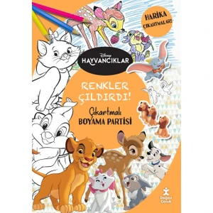 Doğan Çocuk Disney Hayvancıklar Renkler Çıldırdı Çıkartmalı Boyama Partisi