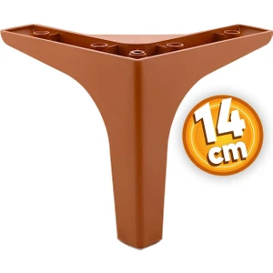 Sedef Lüks Mobilya Kanepe Sehpa Tv Ünitesi Koltuk Ayağı 14 cm Kahverengi Baza Ayakları