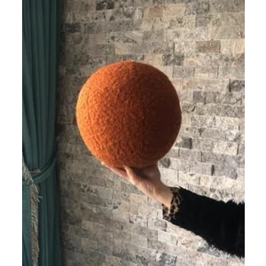 Sevara Dekor Teddy Top Yastık Kiremit