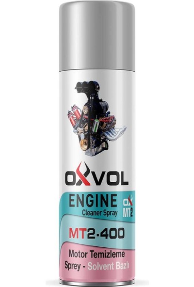 Oxvol Motor Temizleyici Sprey - Solvent Bazlı 400 ml