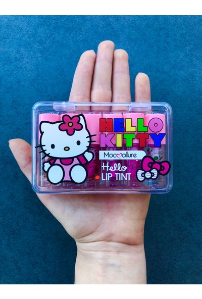 Hello Kitty Lip Gloss Seti 6 Adet Kutulu Dudak Parlatıcısı Lip Balm Shiny Glitter