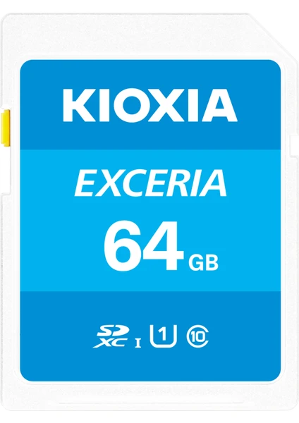 KIOXIA 64GB EXCERIA SDXC UHS-1 Class10 100MB/sn SD Hafıza Kartı (LNEX1L064GG4)