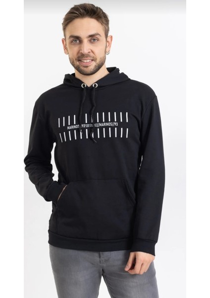 Erkek Kapüşonlu Sweatshirt Baskılı Cepli Sweat 08012023 modelleri