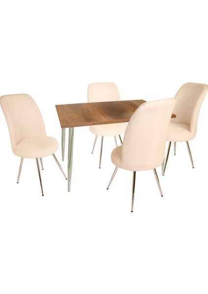 Manolya - Saray Mutfak Masa Takımı - Krem