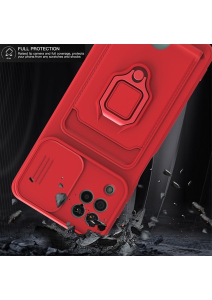 Samsung Galaxy A12 Kılıf Ipli Lens Sürgülü Yüzüklü Kartvizitli Silikon Zuma modelleri