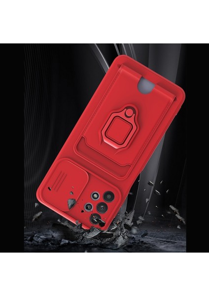 Samsung Galaxy A04S Kılıf Ipli Lens Sürgülü Yüzüklü Kartvizitli Silikon Zuma fiyatları