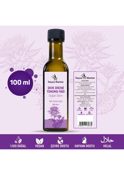 İlaçsız Market Deve Dikeni Yağı 100 ml