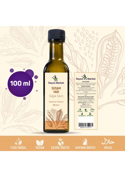 İlaçsız Market Susam Yağı 100 ml