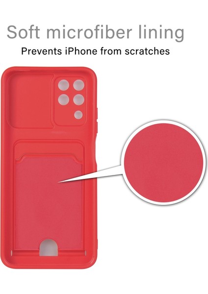 Samsung Galaxy M12 Kılıf Ipli Lens Sürgülü Yüzüklü Kartvizitli Silikon Zuma fiyatları