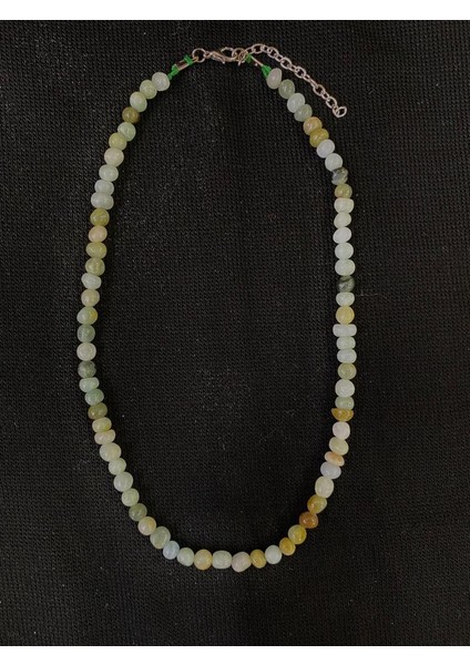 Krizopras Taşı 43 cm Kolye