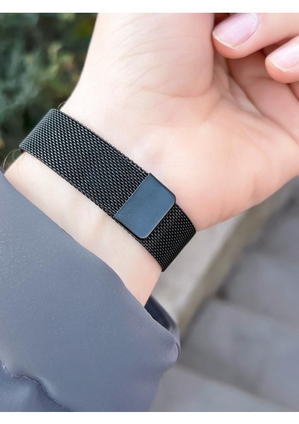 Ns.spc.04 Metal&hasır Mıknatıs Kordon Özel Seri Dokunmatik Unisex Kol Saati modelleri