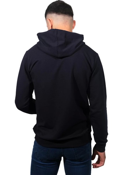Erkek Orıgınal Lacivert Kapüşonlu SWEATSHIRT-212