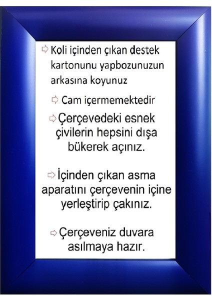 Plus Balıksırtı Puzzle Çerçevesi 1000 Parça Için Ebat 68CMX48CM Lacivert