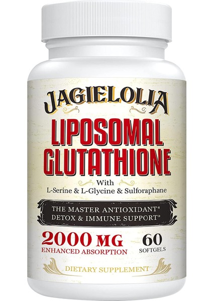 Liposomal Glutathione 2000 Mg With L-Serine L-Glycine And Sulforaphane 60 Softgels