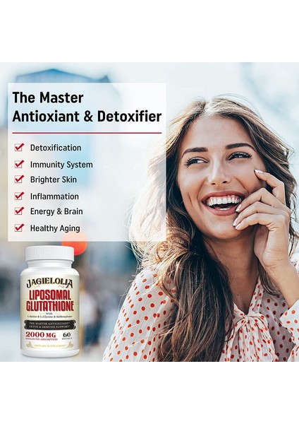 Liposomal Glutathione 2000 Mg With L-Serine L-Glycine And Sulforaphane 60 Softgels