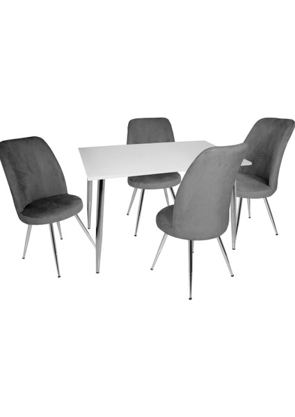 Manolya Saray Mutfak Masa Takımı Siyah