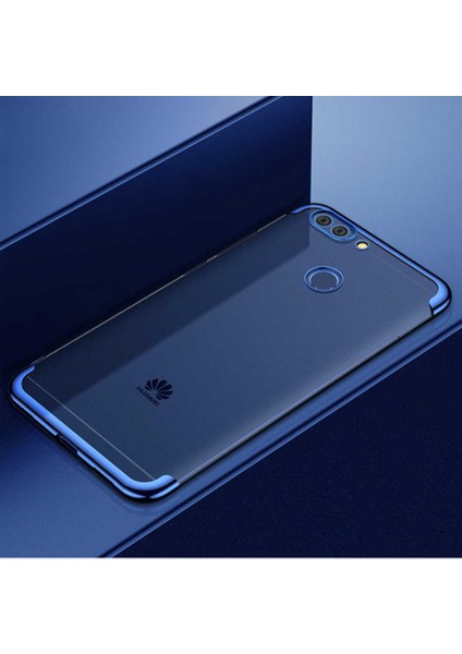 Koralstore Huawei P Smart Kılıf Zore Dört Köşeli Lazer Silikon Kapak