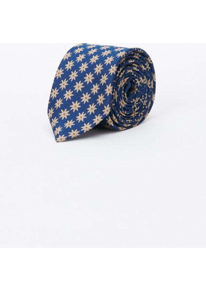 ALTINYILDIZ CLASSICS Erkek Lacivert-mavi Desenli Klasik Kravat