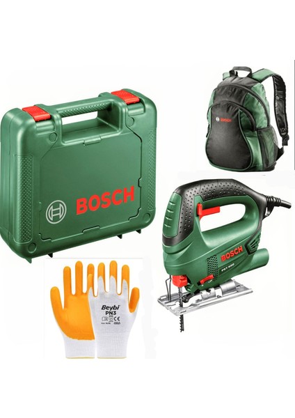Pst 650 Dekupaj Testere , Bosch Sırt Çantalsı ve Eldiven