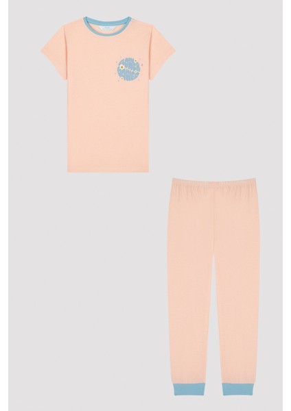 Kız Çocuk Flower Power 2li Pijama Takımı