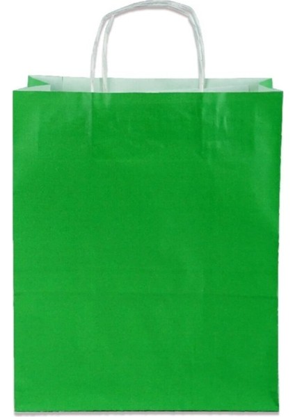 Yeşil Çanta 25X12X31 50 Adet ( Kağıt Poşet Çanta ) fiyatları