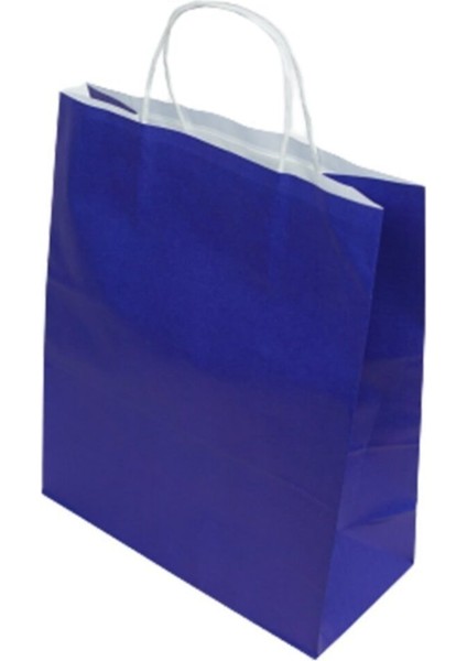 Lacivert Çanta 25X12X31 ( 25 Adet ) ( Kağıt Poşet Çanta ) fiyatları