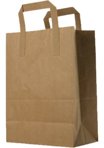 Saplı Kraft Gıda Içecek Çantası 28X28X16 cm - 250 Adet fiyatları