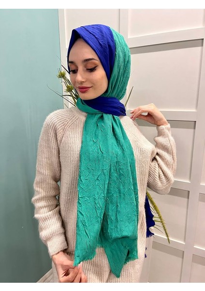 Çift Renk Bambu Kraş Şal 006693