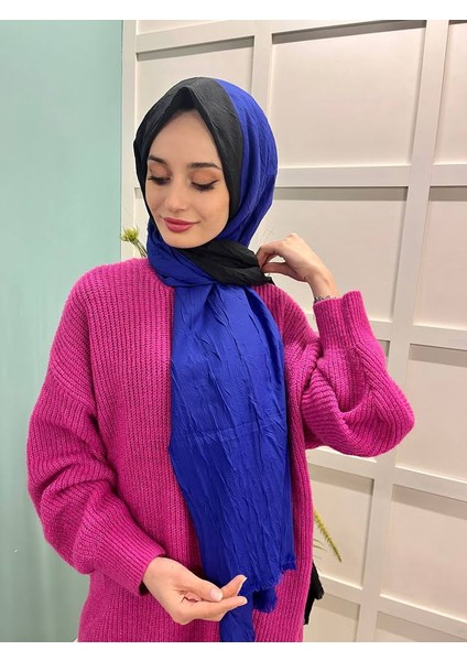 Çift Renk Bambu Kraş Şal 006693