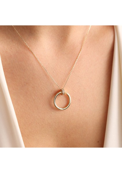 14 Ayar Altın Çivi Kolye Yeni fırsatları