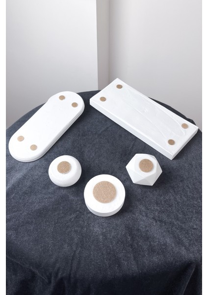 3'lü Prizma Siyah Tealight Mumluk Seti • 3 Adet Tealight Mum