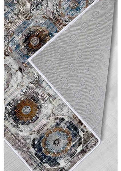 Dijital Baskı Yıkanabilir Kaymaz Taban Salon Halısı RVG0571 modelleri