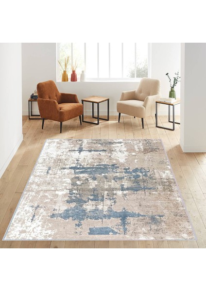 Dijital Baskı Yıkanabilir Kaymaz Taban Salon Halısı RVG0573