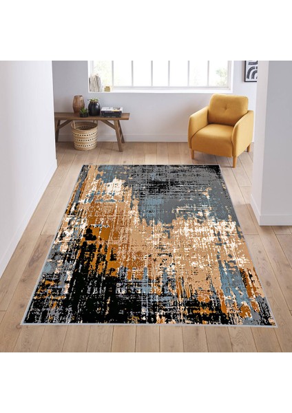 Dijital Baskı Yıkanabilir Kaymaz Taban Salon Halısı RVG0577