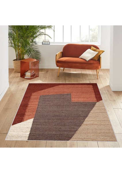 Dijital Baskı Yıkanabilir Kaymaz Taban Salon Halısı RVG0585
