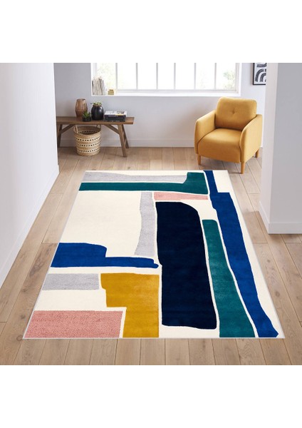 Dijital Baskı Yıkanabilir Kaymaz Taban Salon Halısı RVG0594