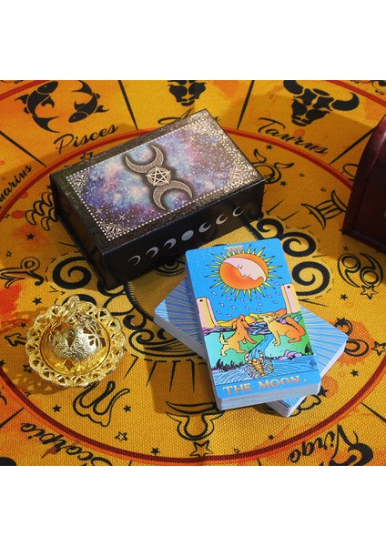 Altın Varak Tarot Pvc Su Geçirmez Tarot Renkli Baskı Tarot Plastik Tarot (Yurt Dışından) modelleri